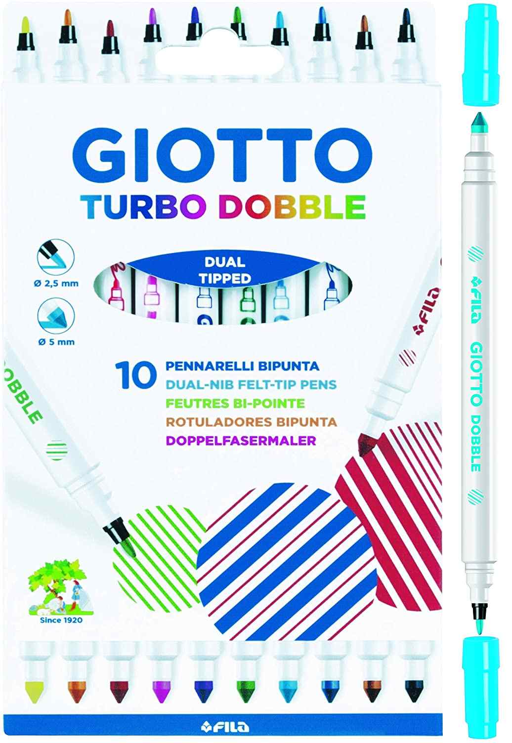 Rotuladores doble punta Giotto